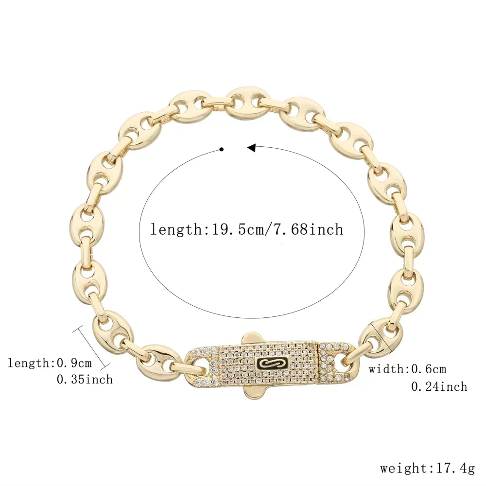 Brazalete Monaco con Circonitas