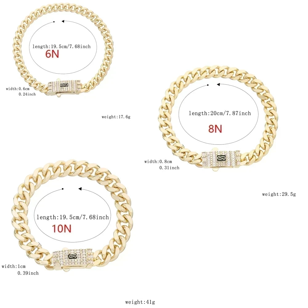 Brazalete Monaco con Circonitas
