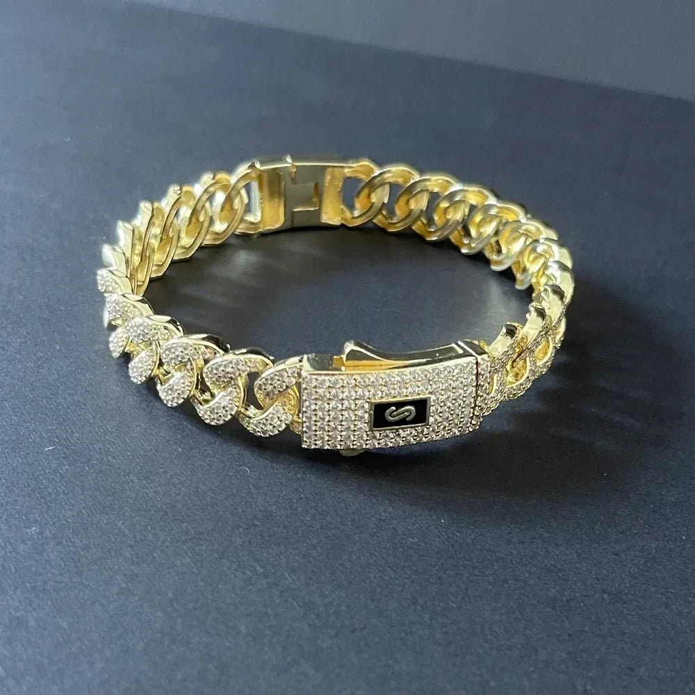 Pulsera eslabones estilo cubano