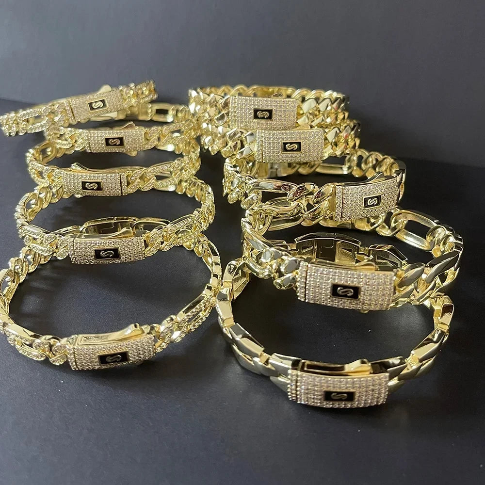 Pulsera eslabones estilo cubano