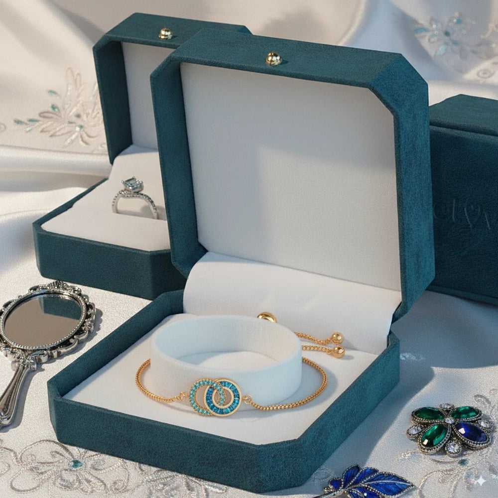 Pulsera de Círculos Entrelazados Madre e Hija personalizada