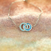 Pulsera de Círculos Entrelazados Madre e Hija personalizada