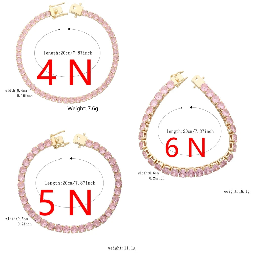 Pulsera cuadrada estilo Mónaco