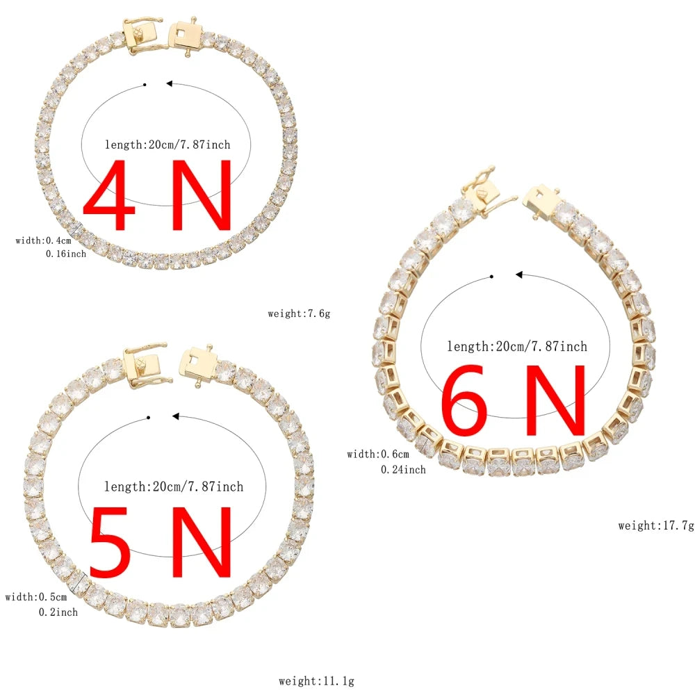 Pulsera cuadrada estilo Mónaco