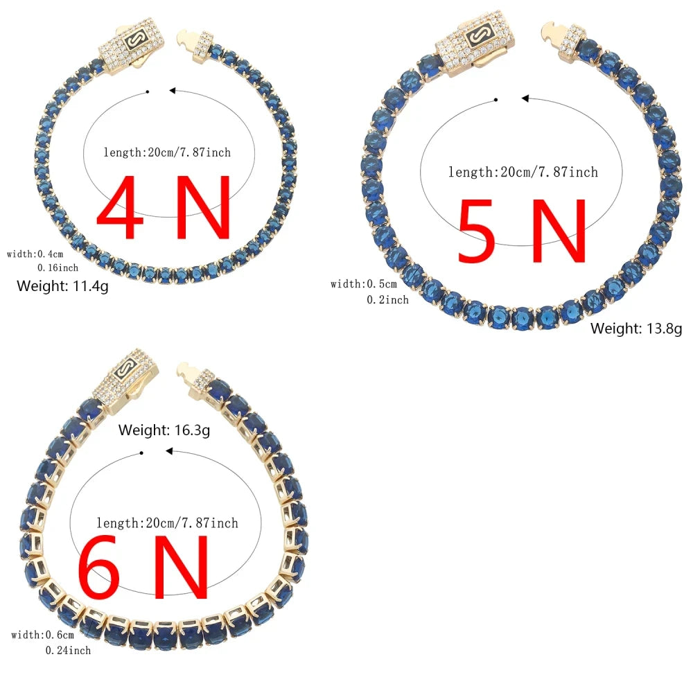 Pulsera cuadrada estilo Mónaco