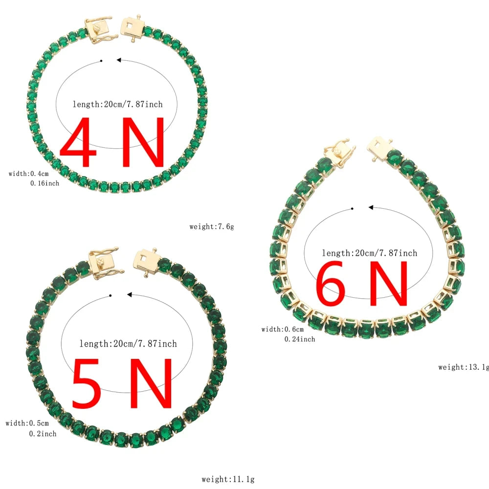 Pulsera cuadrada estilo Mónaco