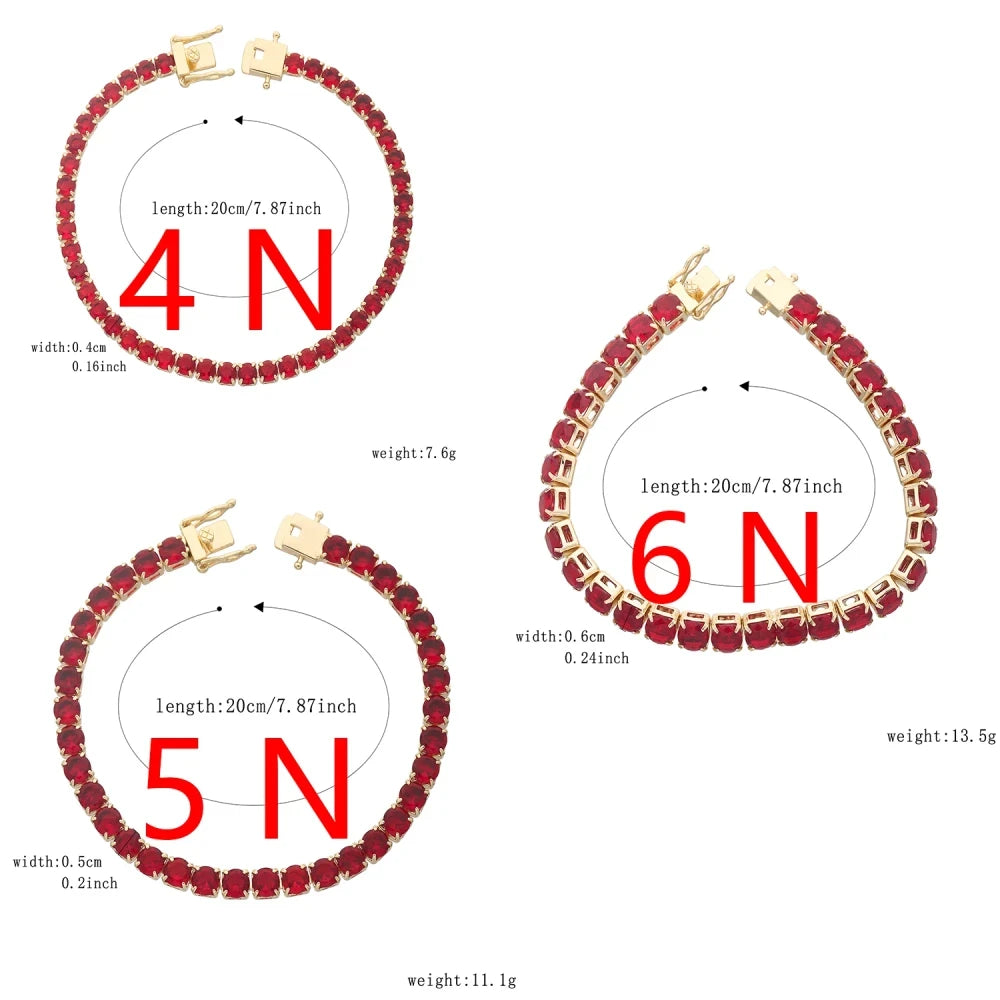 Pulsera cuadrada estilo Mónaco