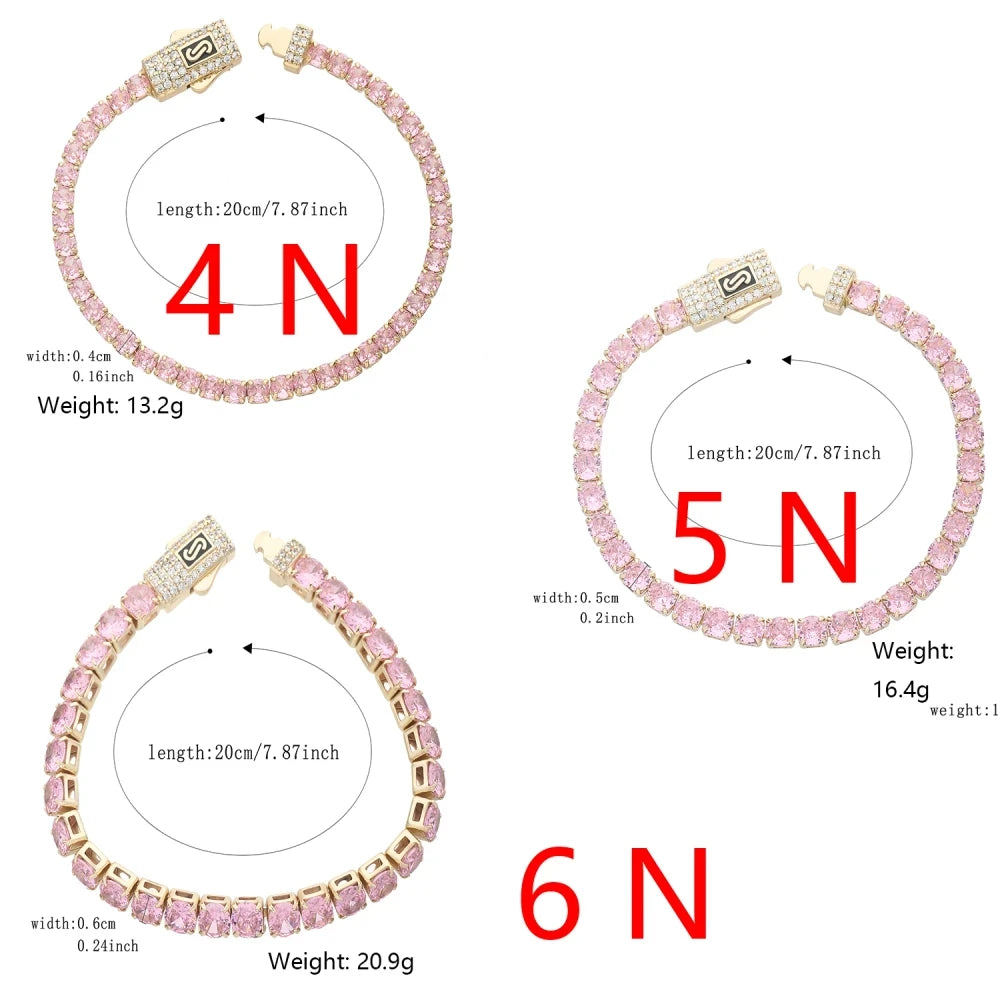 Pulsera cuadrada estilo Mónaco