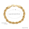 Collar cadena torzal oro laminado 10k