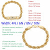 Collar cadena torzal oro laminado 10k