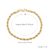 Collar cadena torzal oro laminado 10k
