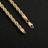 Collar cadena torzal oro laminado 10k