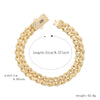 Pulsera dama o caballero en oro laminado 14k