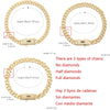 Pulsera dama o caballero en oro laminado 14k