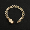 Pulsera dama o caballero en oro laminado 14k