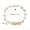 Pulsera dama o caballero en oro laminado 14k