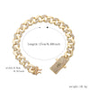 Pulsera dama o caballero en oro laminado 14k