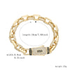 Pulsera dama o caballero en oro laminado 14k