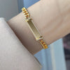 Pulsera esclava en oro laminado