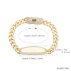 Pulsera esclava en oro laminado