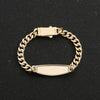 Pulsera esclava en oro laminado