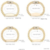 Pulsera esclava en oro laminado
