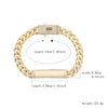 Pulsera esclava en oro laminado