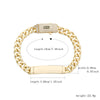 Pulsera esclava en oro laminado