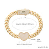 Pulsera de corazón estilo Mónaco
