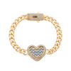 Pulsera de corazón estilo Mónaco
