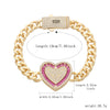 Pulsera de corazón estilo Mónaco