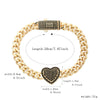 Pulsera de corazón estilo Mónaco