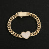 Pulsera de corazón estilo Mónaco