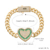 Pulsera de corazón estilo Mónaco
