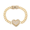 Pulsera de corazón estilo Mónaco