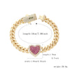Pulsera de corazón estilo Mónaco