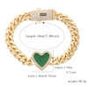 Pulsera de corazón estilo Mónaco