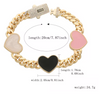 Pulsera de corazón estilo Mónaco