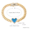 Pulsera de corazón estilo Mónaco