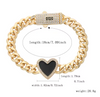 Pulsera de corazón estilo Mónaco