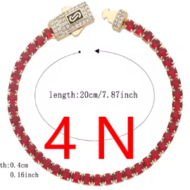 Pulsera cuadrada estilo Mónaco