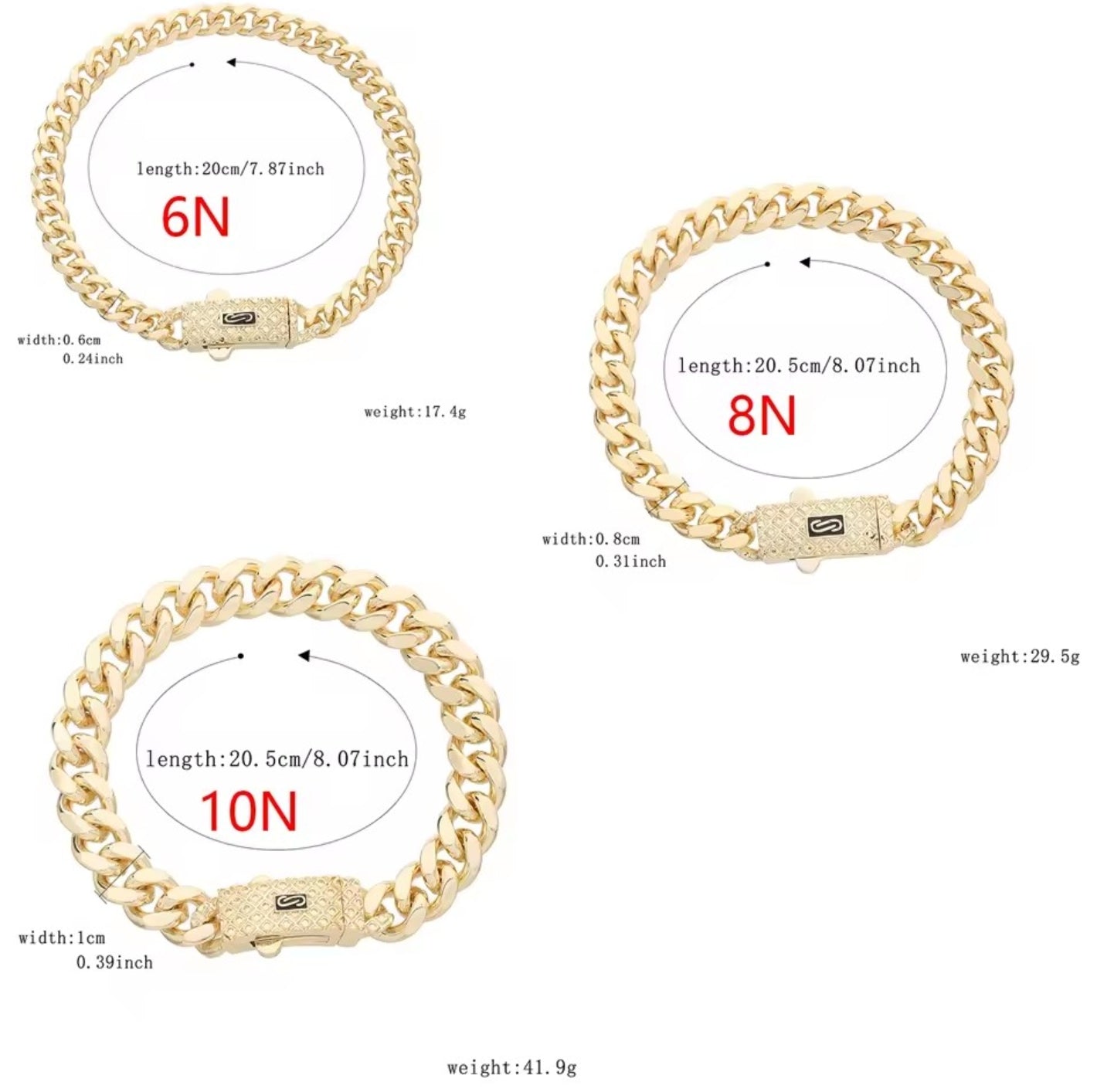 Brazalete Monaco con Circonitas