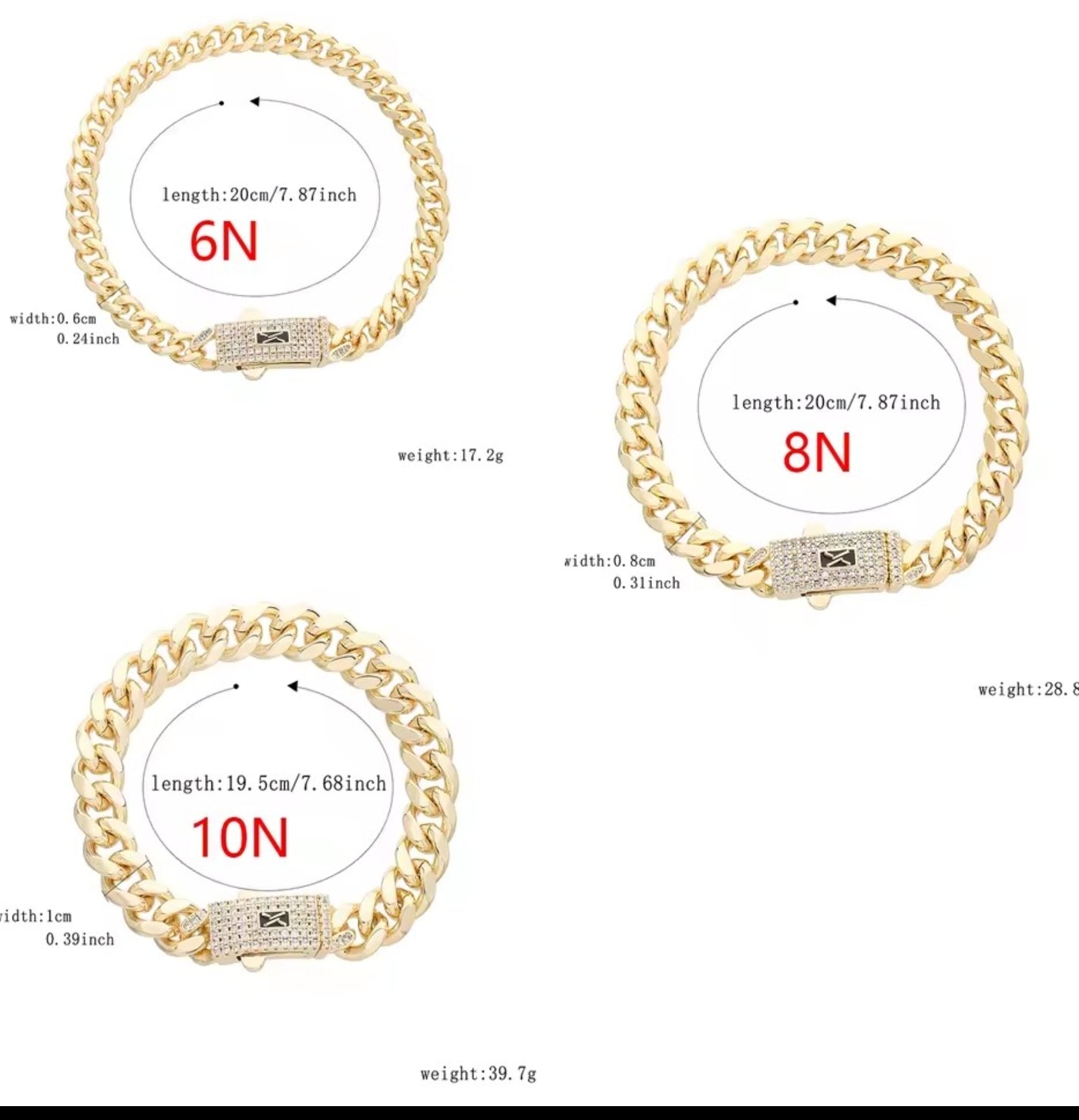 Brazalete Monaco con Circonitas